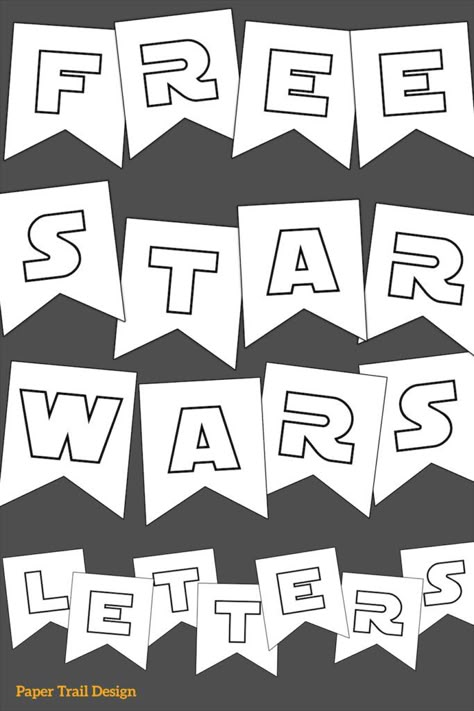 -- Un sinfín de ideas sorprendentes como esta directamente en este tablero. Te las vas a perder?🤙 May The 4th Party, Star Wars Letters, Star Wars Banner, Star Wars Classroom Theme, Star Wars Printables Free, Free Printable Star Wars, Star Wars Party Decorations, Decoracion Star Wars, Star Wars Themed Birthday Party