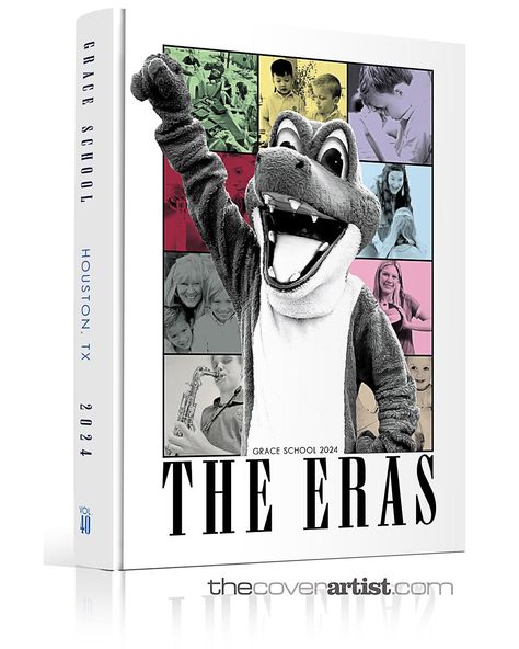 "The Eras" - Grace School - Houston, TX  Even if you’re not ready for a cover appointment, book one for your future self! Fall dates are very limited and won’t last long. You’ll be glad you reserved your spot.  http://www.thecoverartist.com/contact  ***  #YearbookIdeas  *Actual cover may differ from one presented here. I’m just a consultant.  #YBK #Yearbook #YearbookCover #YearbookTheme #YearbookIdea #BookCover #CoverDesign #Bookstagram #GraphicDesign #AdobeIllustrator Eras Tour Yearbook, Themes For Yearbook, Yearbook Design Cover, Unique Yearbook Themes, High School Yearbook Themes Spotify, Yearbook Cover Ideas Highschool, Movie Theme Yearbook Pages, Rewind Yearbook Theme, Fun Yearbook Pages Ideas