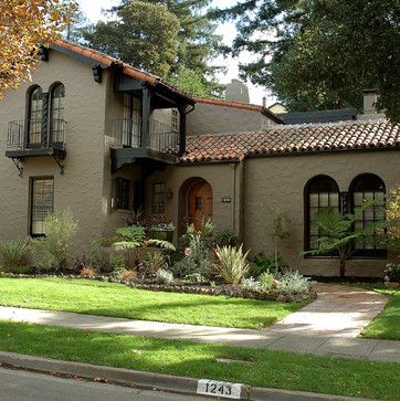 Exterior House Color - mediterranean - exterior - san francisco - STUDIO+ONE:DESIGN Spanish Style Exterior Paint Colors, Spanish Style Exterior, Mediterranean Exterior, Best Exterior Paint, Tuscan Style Homes, Exterior House Color, Mediterranean Style Homes, Stucco Exterior, Exterior Paint Color