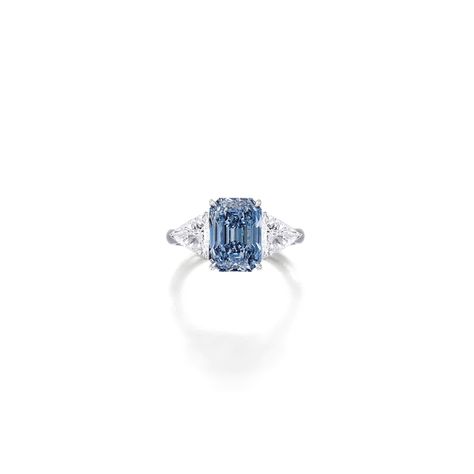 (#1798) A RARE FANCY VIVID BLUE DIAMOND AND DIAMOND RING Rare Engagement Rings, Expensive Diamond Rings, Jewellery Wishlist, Royal Ring, Natural Blue Diamond, Fancy Diamond Ring, The Bling Ring, Blue Engagement Ring, Glass Room