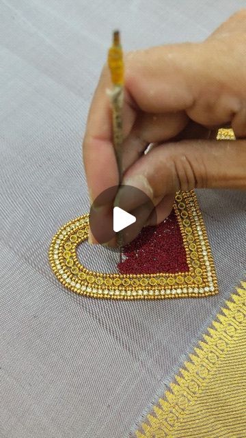 Aari Work Silk Thread Design, Boat Neck Aari Work Blouse Designs, All Beads Aari Work Design, Aari Work Blouse Hand Design, Silk Thread Aari Work Blouse, Thread Aari Work Designs, Aari Thread Work, Aari Thread Work Blouse Designs, Blouse Hand Work Designs