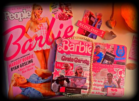 film journal spread Barbie Journal Page, Film Scrapbook, Barbie Journal, Barbie Film, 90s Makeup Look, Film Journal, 90s Makeup, Journal Page, Barbie Collector