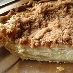 Sour Cream Apple Pie Deluxe - Allrecipes.com Unusual Pies, Peach Custard Pies, Peach Custard, Sour Cream Apple Pie, Yummy Pie, Apple Cream, Rhubarb And Custard, Delicious Deserts, Best Pie