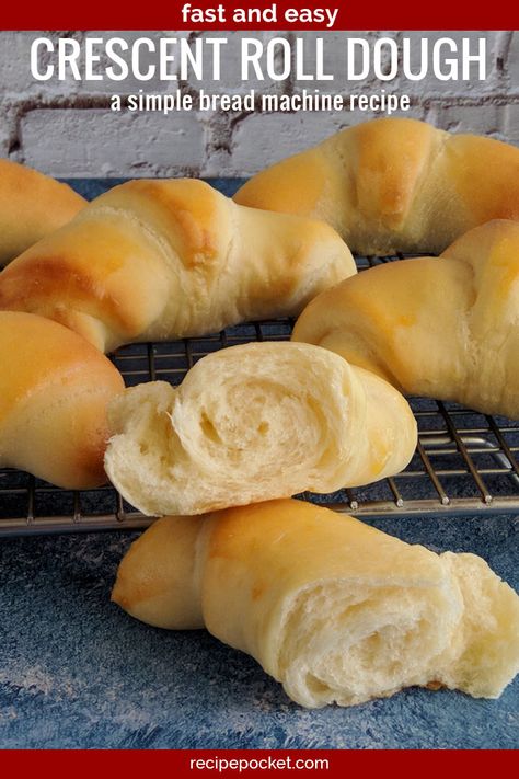 Crescent Roll Dough 13 Cresent Roll Dough, Crescent Roll Dough Recipes, Brunch Treats, Roll Dough Recipe, Crescent Roll Recipes Dinner, Recipes Using Crescent Rolls, Homemade Crescent Rolls, Bread Machine Recipe, Scratch Cooking