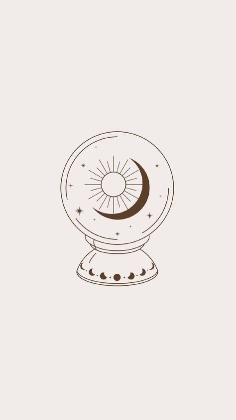 Cute Wallpapers Aesthetic, Tarot Tattoo, Aesthetic Artwork, Witchy Wallpaper, Drawing Wallpaper, Simple Wallpapers, Insta Inspo, Moon And Stars, Mini Tattoos