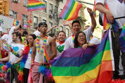 Pride Movie, Nyc Pride, Rainbow Flags, Islamic Society, Gay Pride Parade, People Pictures, Lgbt Rights, Pride Parade, Rainbow Flag