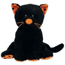 TY Pluffies - TRICKERY the Black Cat (8 inch) Cat Beanie Baby, Ty Bears, Halloween Crafts Preschool, Kids Toy Store, Ty Babies, Baby Queen, Friday 13th, Cat Beanie, Beanie Buddies