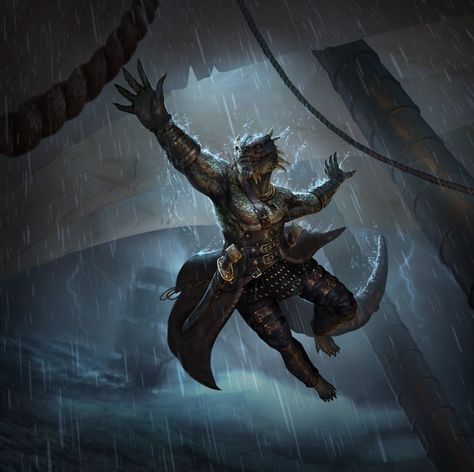 Sails-Through-Storms Argonian Art, Skyrim Argonian, Elder Scrolls Legends, Dnd Dragonborn, Skyrim Art, Elder Scrolls Art, Elder Scrolls Skyrim, Elder Scrolls Online, Arte Robot