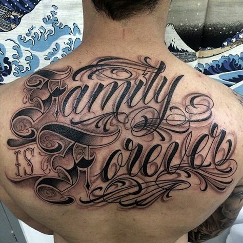 Family is Forever Tattoo Family Forever Tattoo, Tattoo Cursive, Tattoo Word Fonts, Family First Tattoo, My Life My Way, Chicanas Tattoo, Family Is Forever, Forever Tattoo