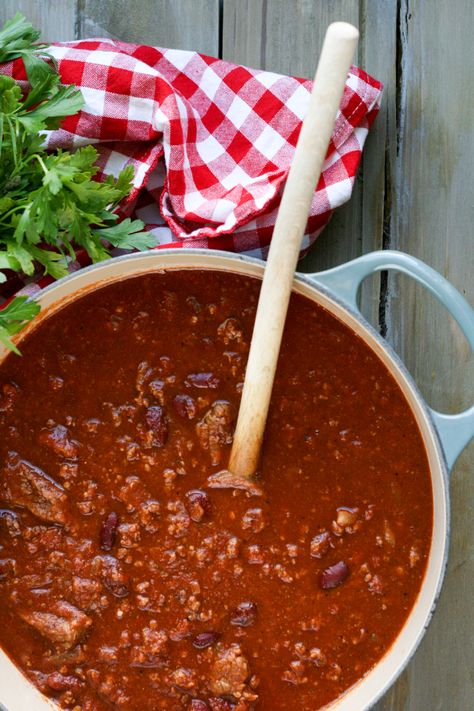 Chili Pot, Lentil Chili, Moroccan Cooking, Heirloom Recipes, Fall Cooking, Spicy Dishes, No Bean Chili, Chili Recipe, Red Lentil