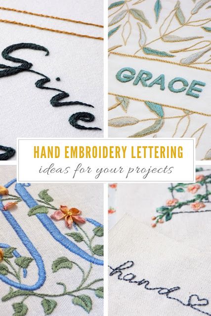 Hand embroidery lettering ideas Embroidery Text, Hand Embroidery Letters, Embroidery Lettering, Embroidery Stitches Flowers, Embroidery Stitches Beginner, Lettering Ideas, Embroidery Alphabet, Basic Embroidery Stitches, Embroidery Letters