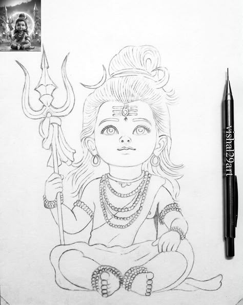 Shivji Sketch Pencil Easy, Shiva Art Drawing Paintings, Mahadev Drawing Art, Shiv Drawings Sketches, Lord Shiva Sketch Pencil, Shiva Sketch Pencil, Shiva Doodle, God Drawing Hindu Easy, Shiv Drawings Easy