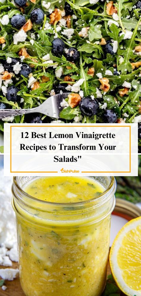 Transform your salads with a burst of citrus freshness! Explore the 12 Best Lemon Vinaigrette Recipes, perfect for elevating your greens to new heights. 🍋🥗 


#DishPulse #LemonVinaigretteLove #SaladElevated #RecipeInspiration #FreshFlavors #HealthyEating #FoodieFaves Lemon Herb Vinaigrette Salad Dressings, Lemon Spinach Salad, Vinaigrette Salad Recipes, Saltimbocca Recipe, Lemon Vinaigrette Dressing, Vinaigrette Dressing Recipe, Boiled Egg Recipes, Vegan Quinoa Salad, Hard Boiled Egg Recipes