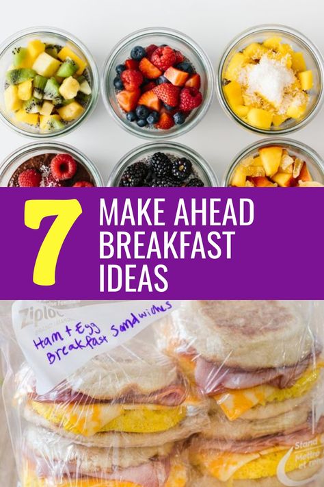 Looking to simplify your mornings? Check out these delicious make ahead breakfast ideas that are perfect for saving time and feeding a crowd. From hearty breakfast casseroles to tasty egg muffins and convenient breakfast burritos, there's something here for everyone. Whether you're prepping for busy weekdays or planning a special brunch, these recipes will help you start your day off right without the stress. Try these easy make ahead breakfast options today! Make Ahead Breakfast Tacos, Make Ahead Breakfast For A Crowd, Freeze Ahead Breakfast, Breakfast Burritos For A Crowd, Make Ahead Breakfast Sandwiches, Breakfast Recipes For A Crowd, Freezer Breakfast Meals, Make Ahead Breakfast Burritos, Make Ahead Breakfast Ideas