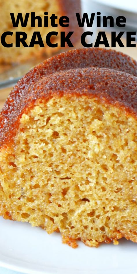 This amazing white wine crack cake is super easy to make and is so addictive. Made with a bundt pan, this is going to be a cake recipe everyone will ask for. #cake #desserts #easydesserts #bundt #crackcake #bundtcake #bubbapie Most Delicious Cake, Easy Bundt Cake, Boxed Cake Mixes Recipes, Wine Cake, Cake Mix Desserts, Bundt Cake Recipe, White Cake Recipe, Bundt Cakes Recipes, White Cake Mixes