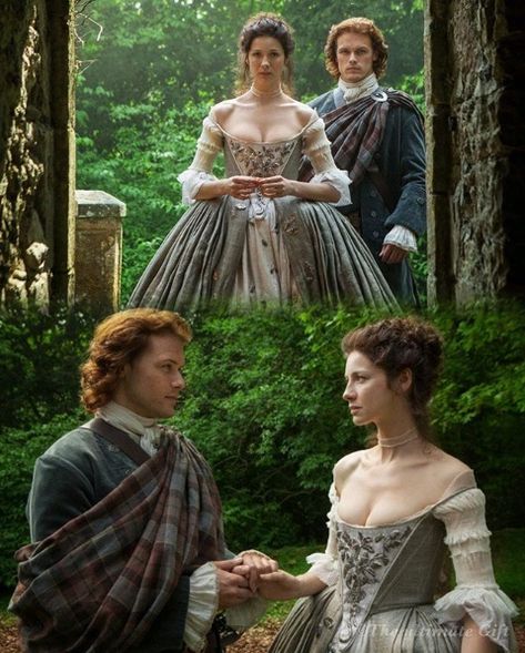 Claire And Jamie Fanart, Outlander Wedding Dress, Outlander Tattoos, Victorian Era Aesthetic, Outlander Wedding, James Fraser Outlander, Jaime Fraser, Outlander Season 1, Outlander Tv Series