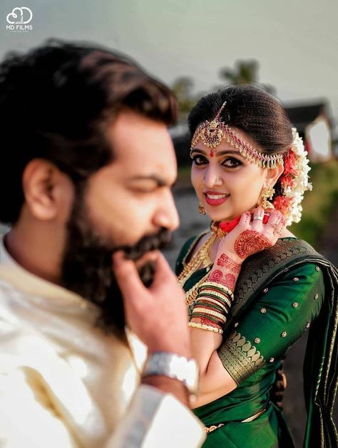 Here are Some BEST Couple Photography Ideas & Poses for South Indian Couples that you MUST need to capture for your wedding functions. #shaadisaga #indianwedding #coupleweddingphotography #coupleweddingphotographyindian #coupleweddingphotographyposes #coupleweddingphotographyforeheadkisspicture #coupleweddingphotographyromantic #coupleweddingphotographyphotoposes #southindianweddingphotography #southindiancouplephotoshoot #southindiancouplephotoshoottraditional #southindiancouplephotoshootposes Wedding Couple Poses Sitting, Bride Individual Photos, South Indian Wedding Photography Poses, Marriage Photoshoot Indian, South Indian Wedding Photography, Photography Poses For Couples, Marriage Photoshoot, Marriage Poses, Poses For Couples