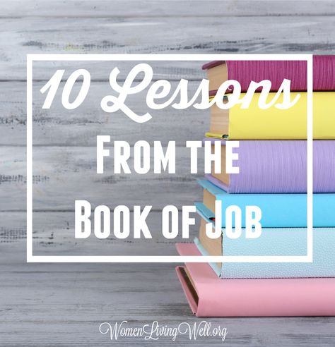 This week the Good Morning Girls completed our study in the book of Job!  Way to go!!!  You completed 42 long chapters. I’m so proud of you for sticking with us! Here’s 10 Lessons We Learn From the Book of Job 1.)  Bad things happen to good people . The book of Job opens in verse one by telling us that Job was a blameless, upright man who feared God and turned away from evil.  Then…his life unraveled.  Job’s suffering did not come because he was bad but rather because of his unwavering faith... Fearing God, Job Bible Study, Job Bible, The Book Of Job, Women Living Well, Good Morning Girls, Morning Girl, Surrender To God, Book Of Job