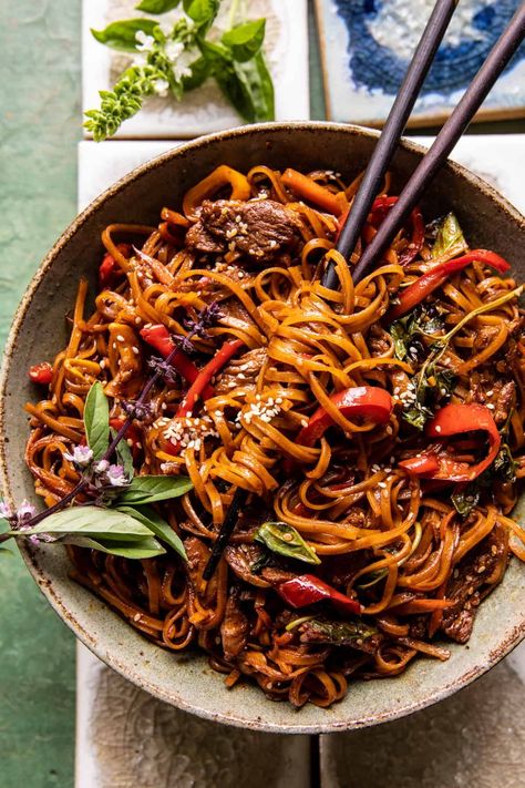 20 Minute Korean Beef Sesame Noodles. 20 Minute Korean Beef Sesame Noodles, Steak Rice Noodles, Spicy Beef Garlic Noodles, Steak Soba Noodles Recipe, Braised Beef Noodles, Easy Korean Noodles, Korean Beef Noodle Bowl, Shanghai Noodles Recipe Beef, Korean Bbq Noodles