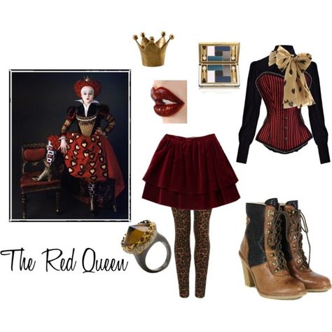 The Red Queen inspired set The Red Queen, Halloween 2013, Alice In Wonderland Party, Red Queen, Wonderland Party, Disney Alice, Clothes Ideas, Work Ideas, Queen Of Hearts