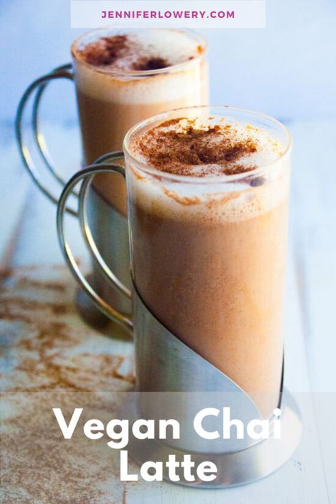 Pumpkin Cream Chai Tea Latte Recipe, Vegan Chai Tea, Iced Pumpkin Cream Chai Tea Latte, Homemade Iced Chai Tea Latte, Vegan Chai Tea Latte, Chickpeas And Spinach, Work Treats, Creamy Oat Milk, Vegan Latte