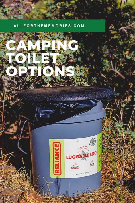 Camping Toilet Options Camping Bathroom Ideas, Camping Potty, Camp Toilet, Minimalist Camping, Camping Bathroom, Camping Toilet, Composting Toilet, Bathroom Solutions, Backpacking Camping