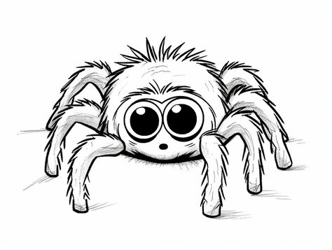 illustration of Cuddly tarantula coloring Tarantula Coloring Page, Mandala Turtle, Insect Coloring Pages, Fantasy Fairy, Arachnids, Free Kids, Free Coloring Pages, Coloring Pages For Kids, Insects