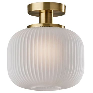 Hazel Ceiling Light | Adesso Corp. at Lightology Metal Ceiling Lighting, Flushmount Ceiling Lights, Antique Brass Metal, Flush Mount Light, Ribbed Glass, Semi Flush Mount Lighting, Ceiling Fan Chandelier, Mount Light, Flush Mount Lighting