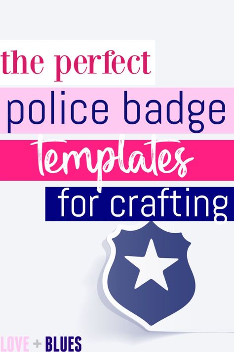 Lots of police badge templates, plus police craft ideas to use with them! Police Badge Template, Police Appreciation Gifts, Police Crafts, Law Enforcement Wife, Police Appreciation, Police Wife Life, Law Enforcement Gifts, Husband Appreciation, Fun Indoor Activities