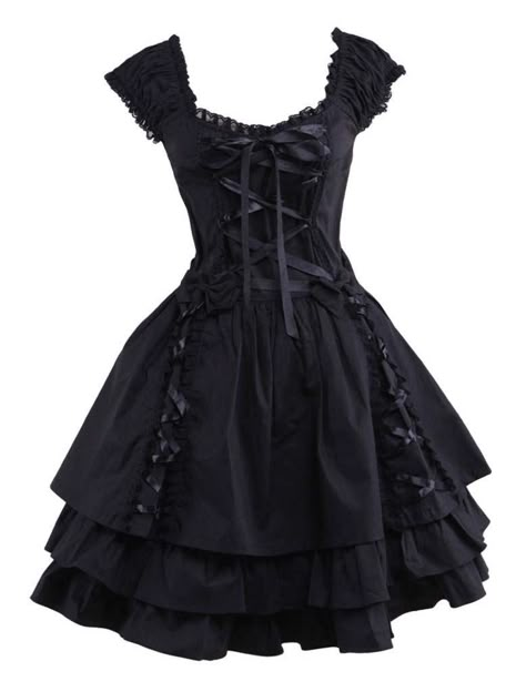 Goth Dress, Gothic Dress, Mori Girl, One Piece Dress, Lolita Dress, Gothic Lolita, Lolita Fashion, Gothic Fashion, Featuring Dress