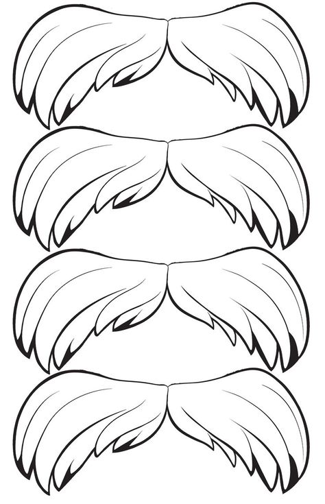 Lorax Mustache Template Printable Sketch Coloring Page Lorax Template Free Printable, Lorax Mustache Template, Dr Suess Activities, Dr Seuss Crafts For Preschoolers, Mustache Sticker, Lorax Mustache, Mustache Printable, Dr. Suess, Mustache Template