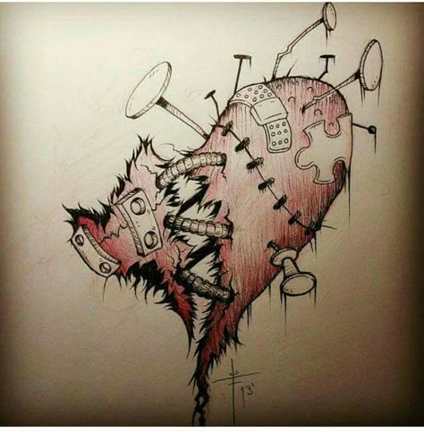 Voodoo Doll Tattoo, Drawing Feelings, Cool Tattoo Drawings, Doll Tattoo, Meaningful Drawings, Tattoo Style Drawings, Deep Art, Tattoo Design Book, Heart Drawing