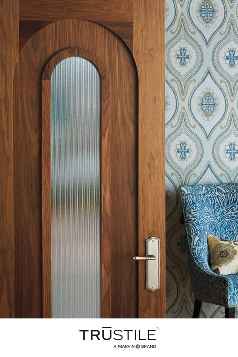 Designed for you: glass and resin inserts can bring elegance, simplicity, or just fun to any room. What��’s your style? Get started at the link below. 

🚪AD1110, TM6100 Glass And Wooden Door, Wood Bathroom Door, Cool Interior Doors, Unique Interior Door, Restaurant Door Design, Unique Interior Doors, Arch Door Design, Door Design Exterior, Unique Doors Interior