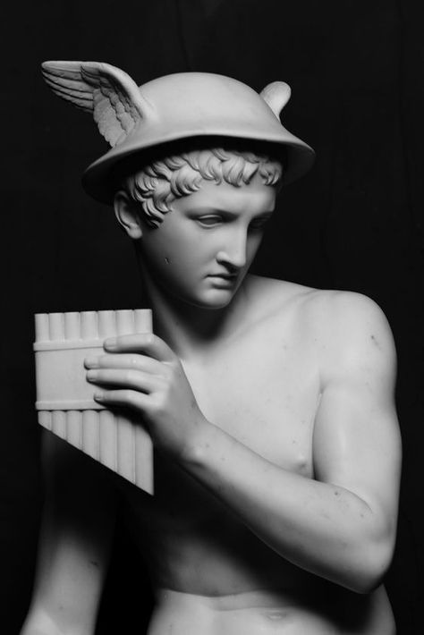 Hermes Statue, Statues Greek, Bertel Thorvaldsen, Ancient Greek Sculpture, Roman Statue, Classic Sculpture, Greek Sculpture, Copenhagen Denmark, Classical Art