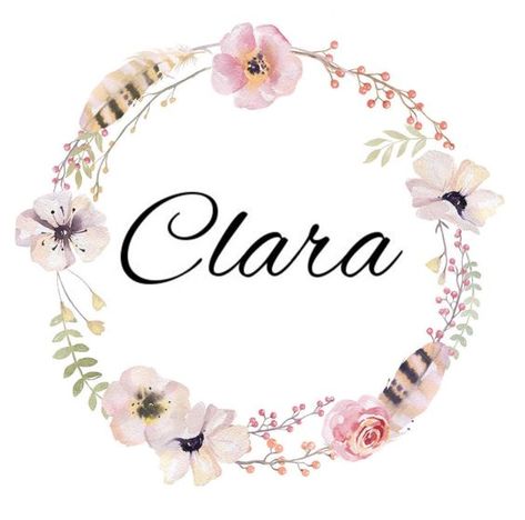 Clara Name, Girls Names Vintage, Easter Paintings, Baby Deco, Name Decorations, Cool Baby Names, Fineliner Pens, Disney Phone Wallpaper