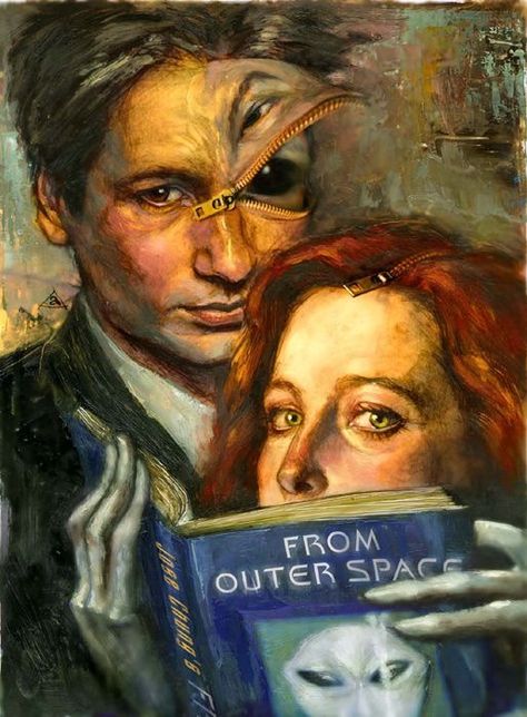 Mulder Scully, Drawing Styles, Fox Mulder, Dana Scully, I Love Cinema, David Duchovny, Aliens And Ufos, Trust No One, Wave Art