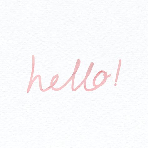 Pink hello typography design resource vector  | premium image by rawpixel.com / nunny Hello Background, Hello Aesthetic, Hello Typography, Calligraphy Hello, Affirmation Art, Wave Goodbye, Aesthetic Pastel, Aesthetic Pastel Wallpaper, Pastel Wallpaper