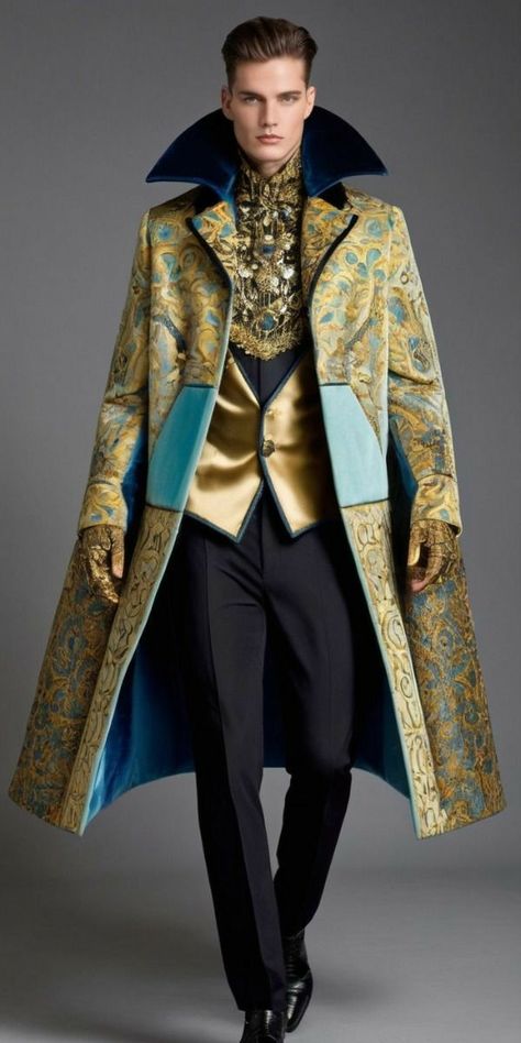 Fire Themed Outfits, Masquerade Outfit Men, Male Confidence, Baroque Still Life, Regency Men, Unusual Fashion, Larp Costumes, Masquerade Outfit, Masculine Fashion