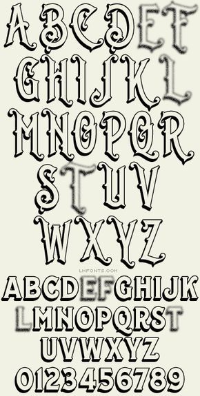 Letterhead Fonts / LHF Whistler shadow with regular / Antique Fonts Old Style Fonts Alphabet, Tattoo Fonts Alphabet, Lettering Styles Alphabet, Design Alphabet, Graffiti Lettering Fonts, Alfabet Letters, Tattoo Lettering Fonts, Graffiti Alphabet, Hand Lettering Alphabet