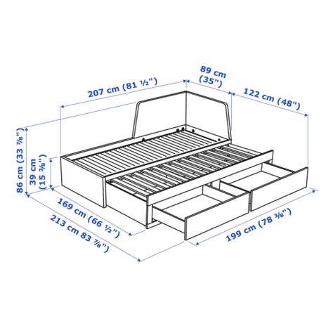 IKEA FLEKKE Day-bed Combo - 80x200cm | Livingroom | Urban Sales Flekke Ikea Ideas, Malm Drawers, Ikea Chest Of Drawers, Furniture Design Table, Day Bed Frame, Large Cushion Covers, Flat Pack Furniture, Cosy Corner, Smart Solutions