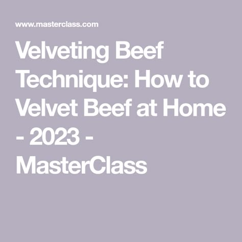 How To Velvet Meat, Velveting Beef With Baking Soda, Velveting Beef With Cornstarch, Velvet Beef How To, Velvet Meat, Velvet Beef, Velveting Meat, Velveting Beef, Brining Meat