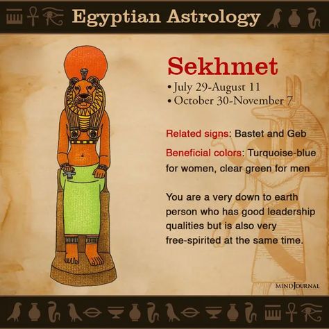 Good Leadership Qualities, Ancient Zodiac, Egyptian Astrology, Kemetic Spirituality, Ancient Egypt Gods, Egyptian Deity, Ancient Egyptian Gods, Ancient Egypt Art, Birth Chart Astrology