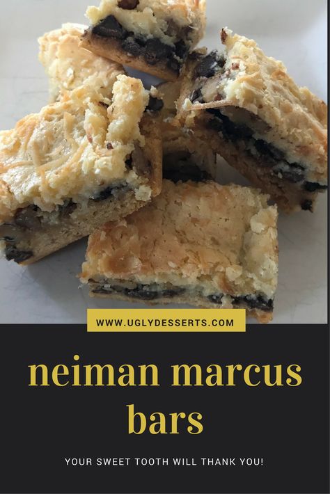 Neiman Marcus Bars, Neiman Marcus Cookies, Cookies And Bars, Bar Desserts, Cake Mix Desserts, Dessert Bar Recipe, Cake Bars, Cake Mix Recipes, Department Stores