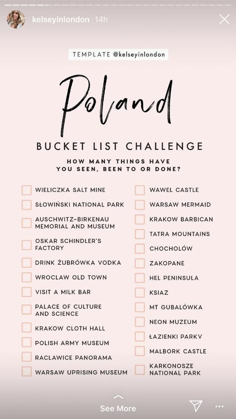 Bucket List Challenge, Poland Travel, Summer Bucket List, Travel Wishlist, Travel Checklist, Lodz, Travel List, Summer Bucket, Travel Board