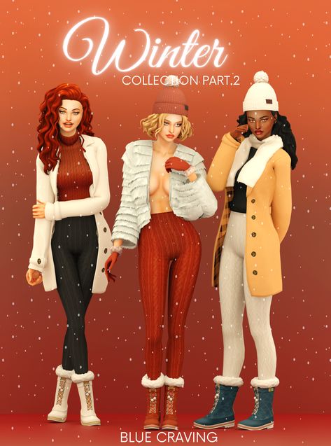 Sims 4 Mm Cc Clothes Winter, Ts4 Cc Clothes Collection, Sims Cc Pack Clothes, Sims 4 Full Outfits Cc, Sims 4 Blue Craving, Blue Craving Sims 4 Cc, Maxis Clothes Sims 4, Sims 4 Cc Moodlets, Ts4 Seasons Cc