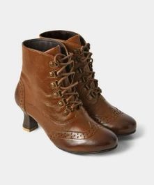 Fenchurch St Leather Boots Joe Browns Shoes, Victorian Boots, Anne With An E, Brown Leather Ankle Boots, Joe Browns, Real Vintage, Leather Boots Women, Brown Leather Boots, Leather Lace