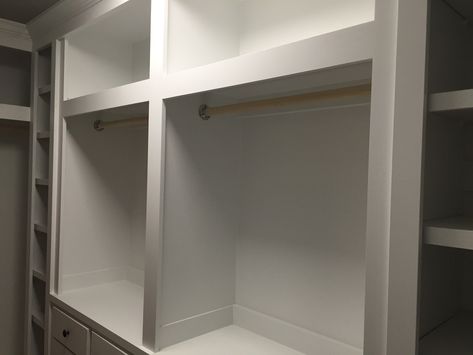 Long Closet, Built In Closet, Master Closet Design, Closet Built Ins, Diy Shoe Rack, White Closet, Closet Renovation, Diy Shoe, Build A Closet