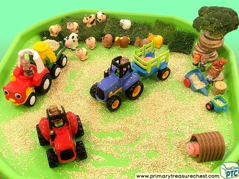 Tractor Tuff Tray Ideas, Tractor Tuff Tray, Tuff Tray Ideas, 2024 Planning, Tuff Spot, Play Activity, Multi Sensory, Tuff Tray, Farm Birthday Party