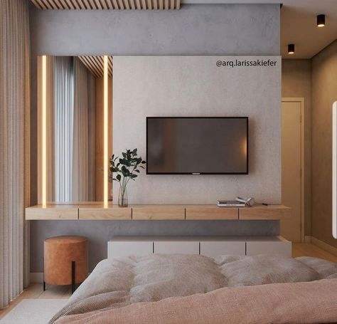 Modern Japanese Bedroom, Cheap Couches, Condo Interior, Hotel Room Design, Office Room Decor, Tv In Bedroom, Room Makeover Bedroom, Master Bedrooms Decor, Home Design Decor