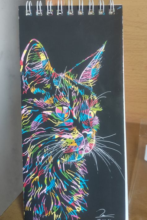 Scratch Paper Art Ideas, Scratch Book Art, Scratch Art Ideas Easy, Scratch Art Designs, Rainbow Scratch Art Ideas, Crayon Etching, Scratch Art Ideas, Diy Scratch Art, Scratchboard Drawings